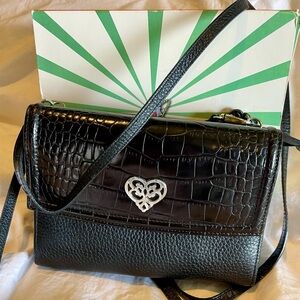 Brighton Black Crossbody Bag Wallet